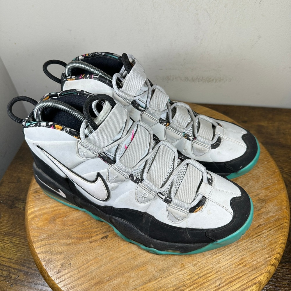Nike Air Max Uptempo 95 Spurs South Beach Mens 9 White Teal 311090-004 2014